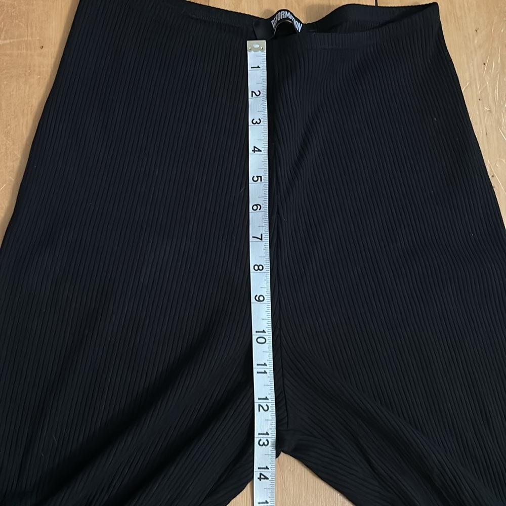 Reformation Ribbed Black Pants - Picture 3 of 6
